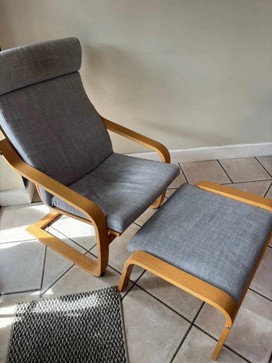 IKEA Chair and Footstool