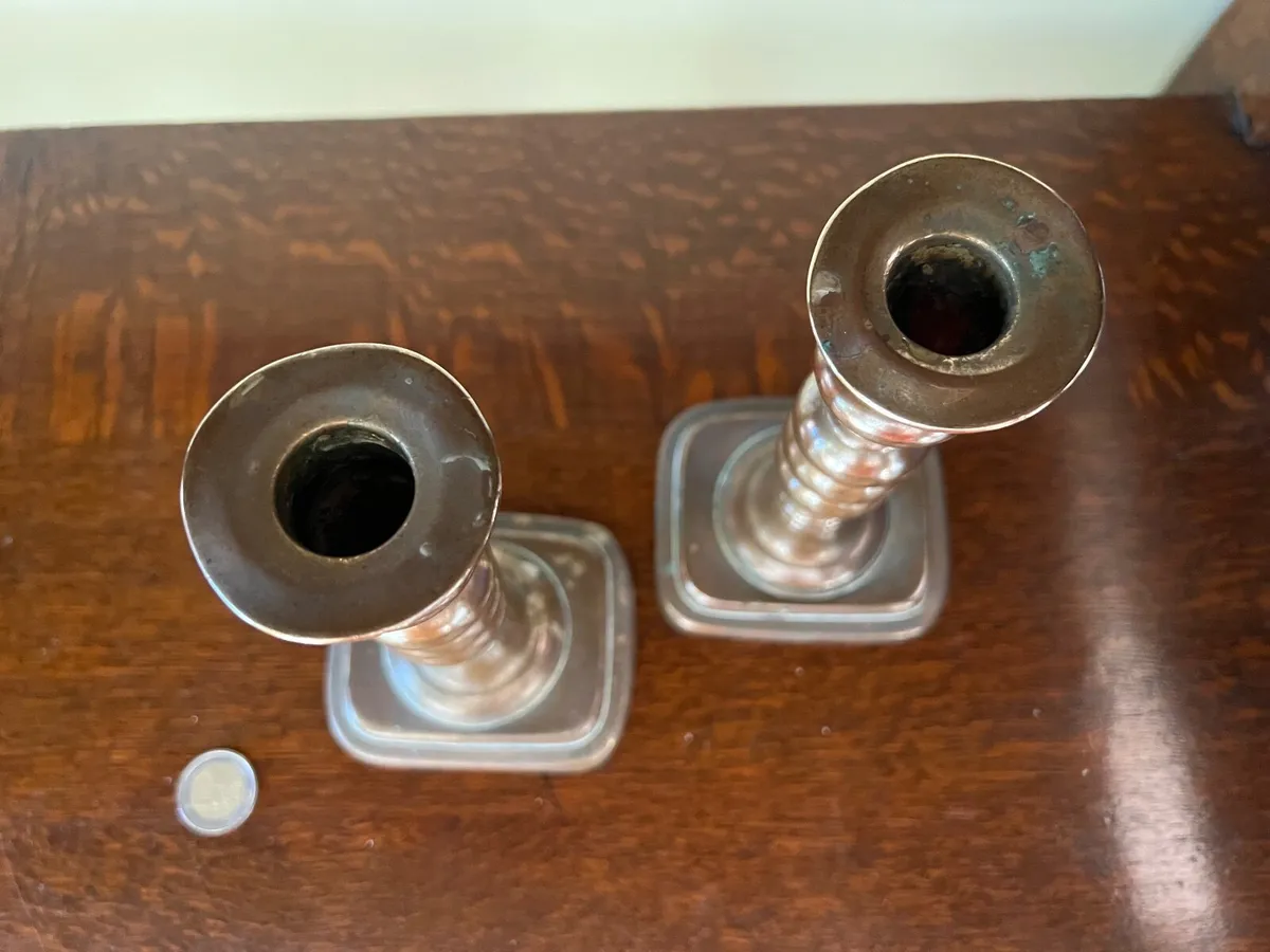Pair of Vintage Brass Candlesticks - Image 2