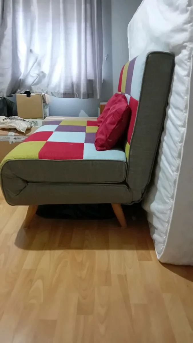 Double size sofa bed and mattress - Image 2