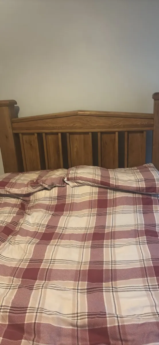 King size solid wood bed - Image 1