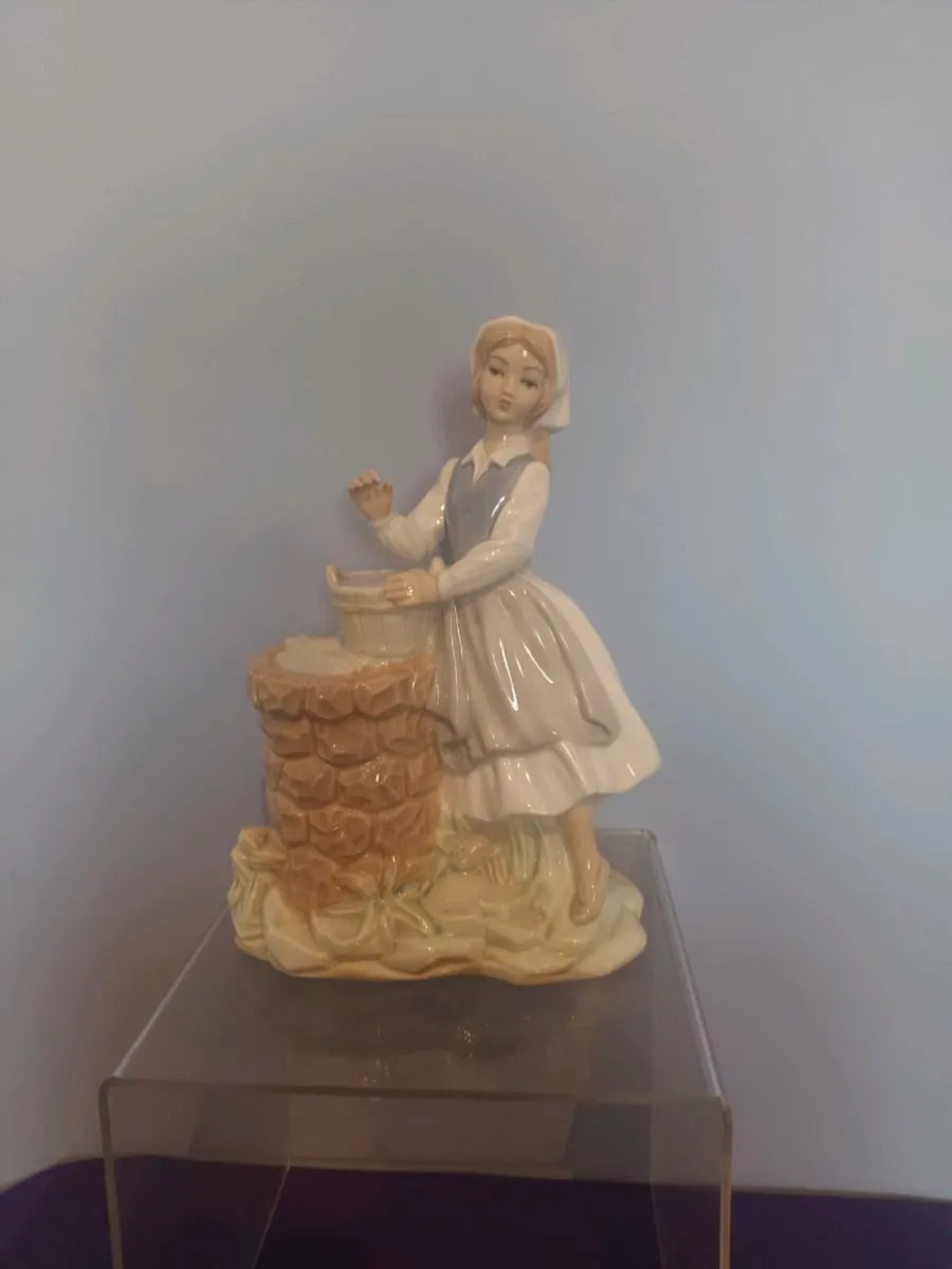 Tengra  Porcelain  Figurene/ Girl at a Well - Image 1