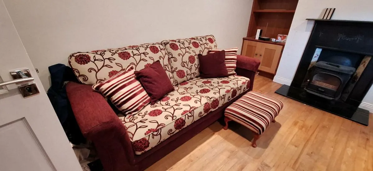 3 Seater Couch & Armchair - Image 1