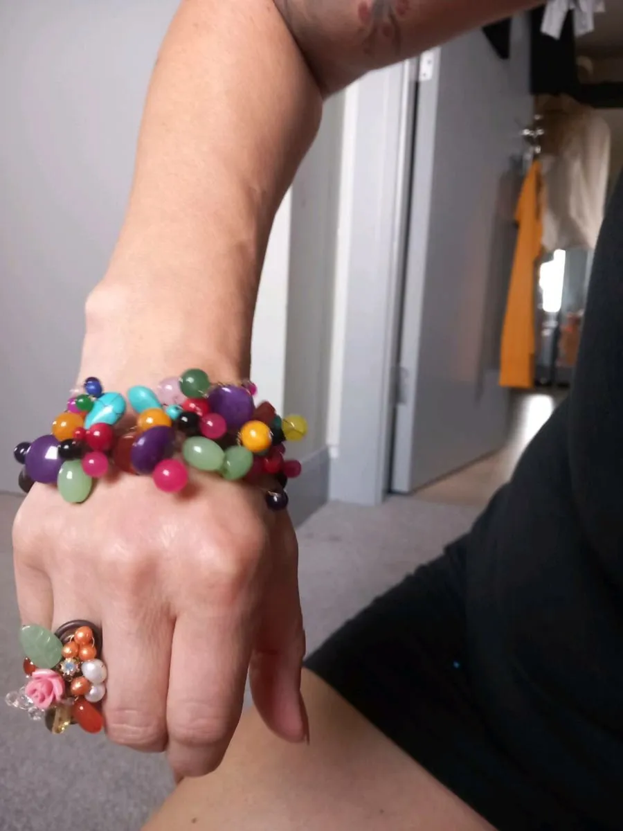 Handmade colourfully jewellery set - Image 2