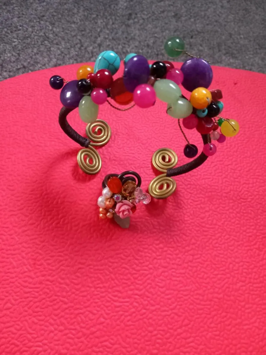 Handmade colourfully jewellery set - Image 3
