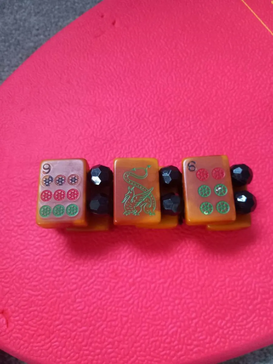 Vintage mahjong bakelite bracelet - Image 1