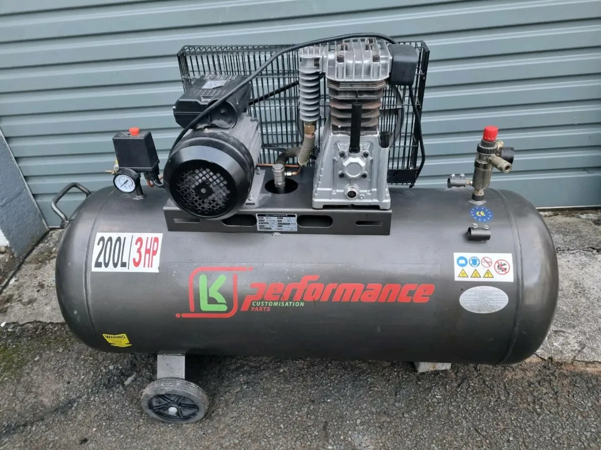 200L 3HP Compressor Single Phase - Image 1