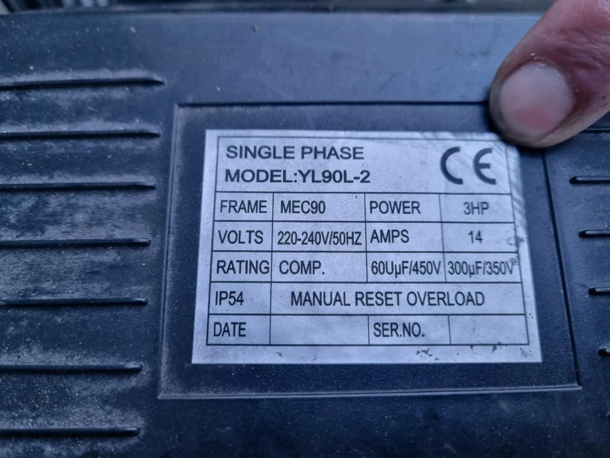 200L 3HP Compressor Single Phase - Image 3