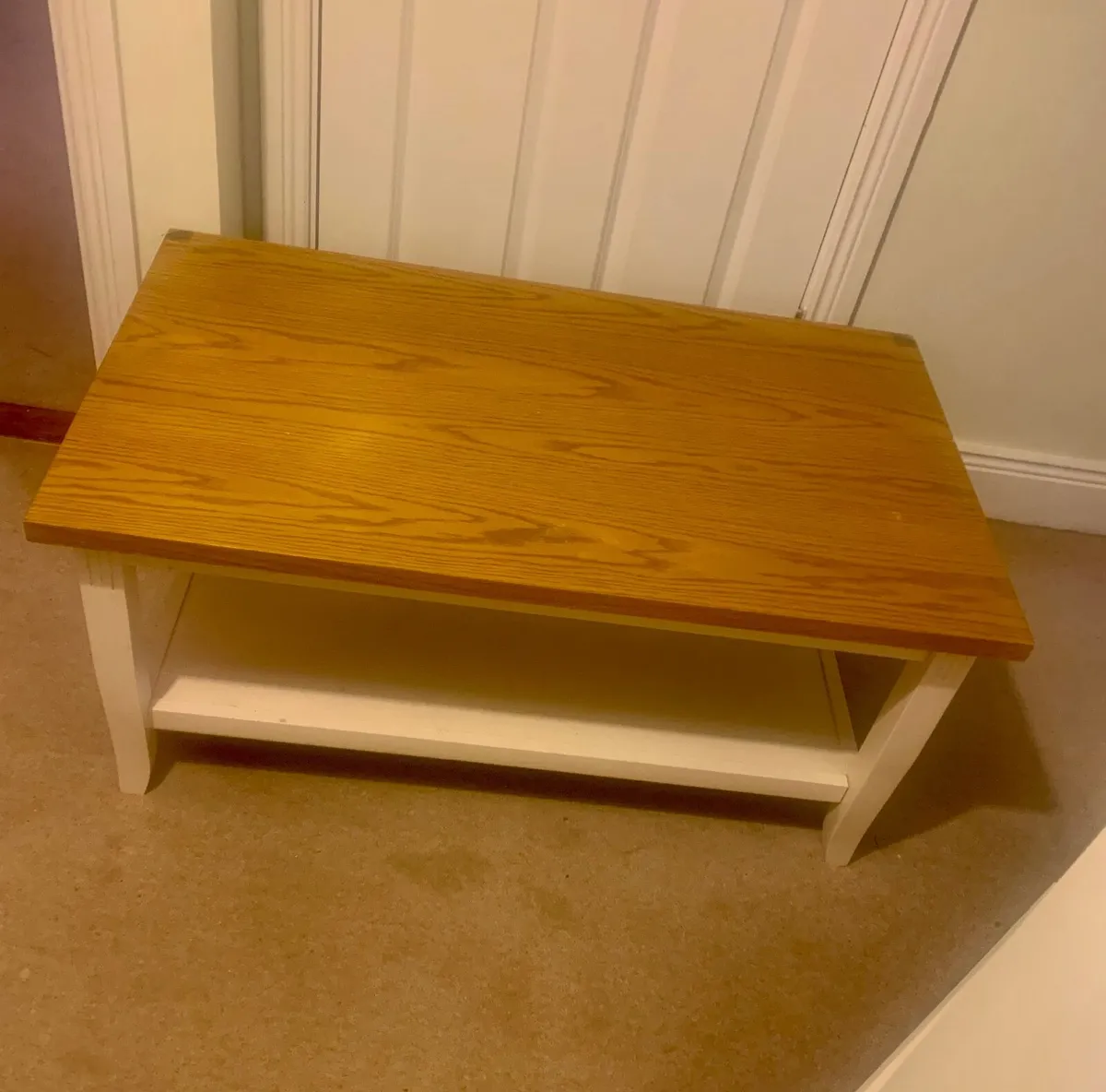 White & Oak Coffee Table - Image 3