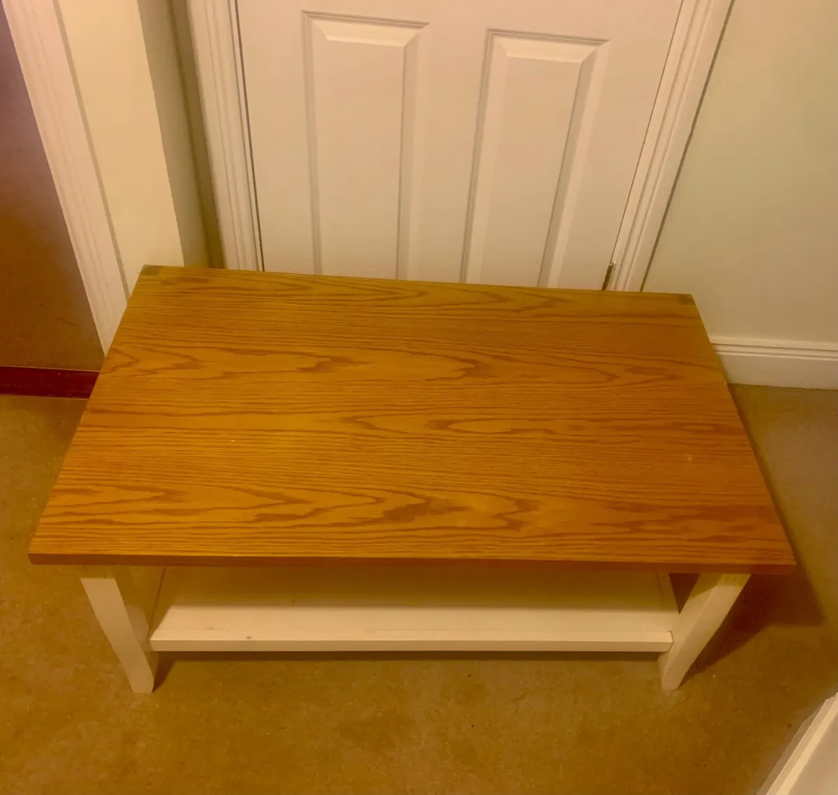 White & Oak Coffee Table - Image 4
