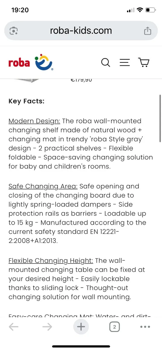 Wall nappy changing unit - Image 3