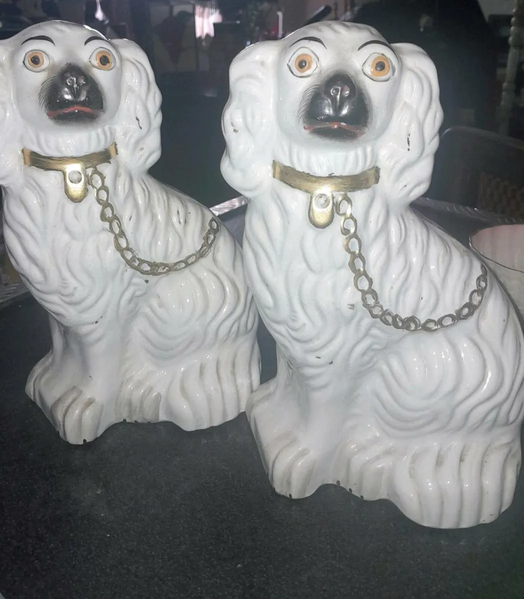 Pair of Staffordshire dogs 25cm