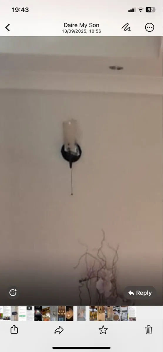 Chandelier & 3 wall lights - Image 3