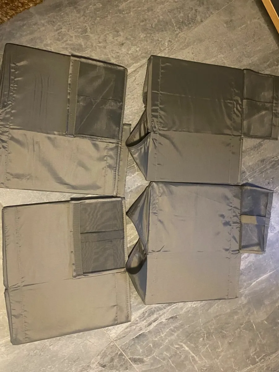 IKEA SKUBB Shoe box, Grey x 8 - Image 1