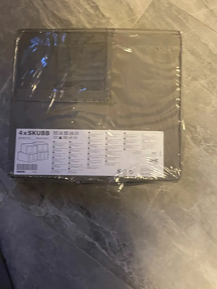 IKEA SKUBB Shoe box, Grey x 8 - Image 2