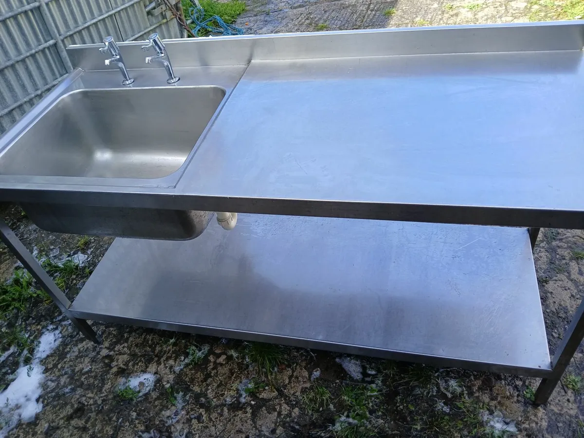 Stainless steel cabbinet sink unit complete - Image 2
