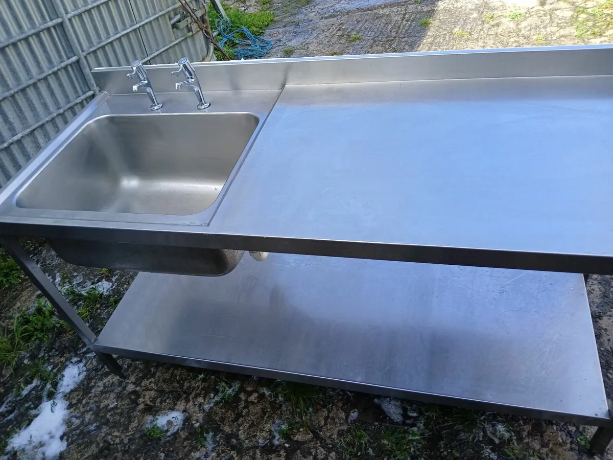 Stainless steel cabbinet sink unit complete - Image 3