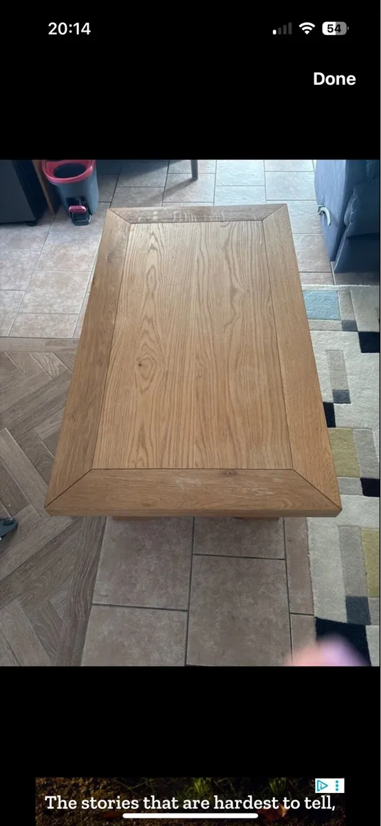 Solid oak coffee table - Image 2