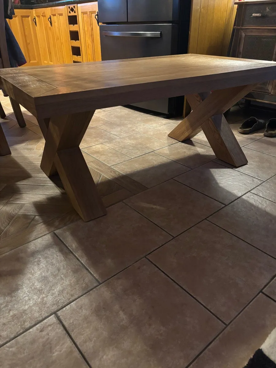 Solid oak coffee table - Image 4