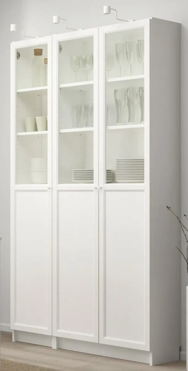Ikea Oxberg glass/panel doors x 3 - Image 1