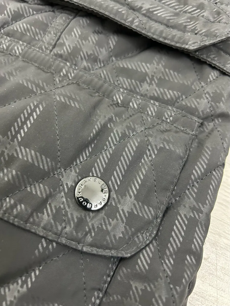 Barbour International Check Quilted Jacket 12 - Image 3