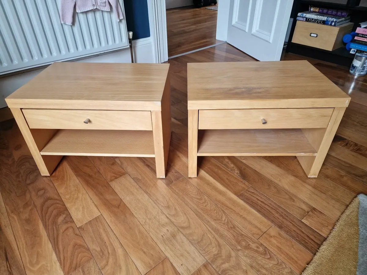 2 Bedside lockers - available Dun Laoghaire - Image 1