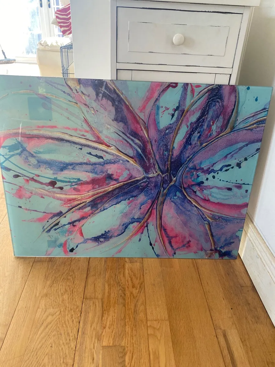 Blue Glass painting - Image 1