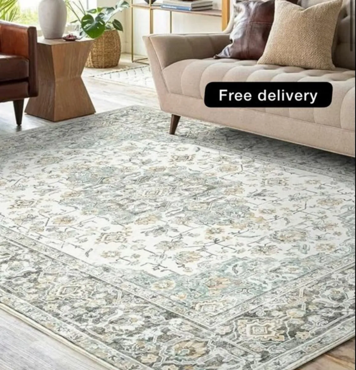 Washable Rugs for Living Room, 200x300cm Soft Bedr