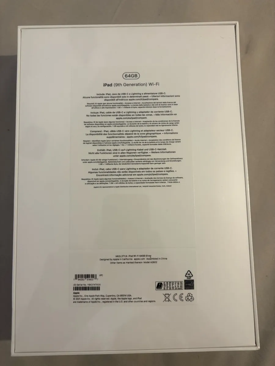 Apple IPad 9th Gen 2021 64 GB silver Brand new - Image 2
