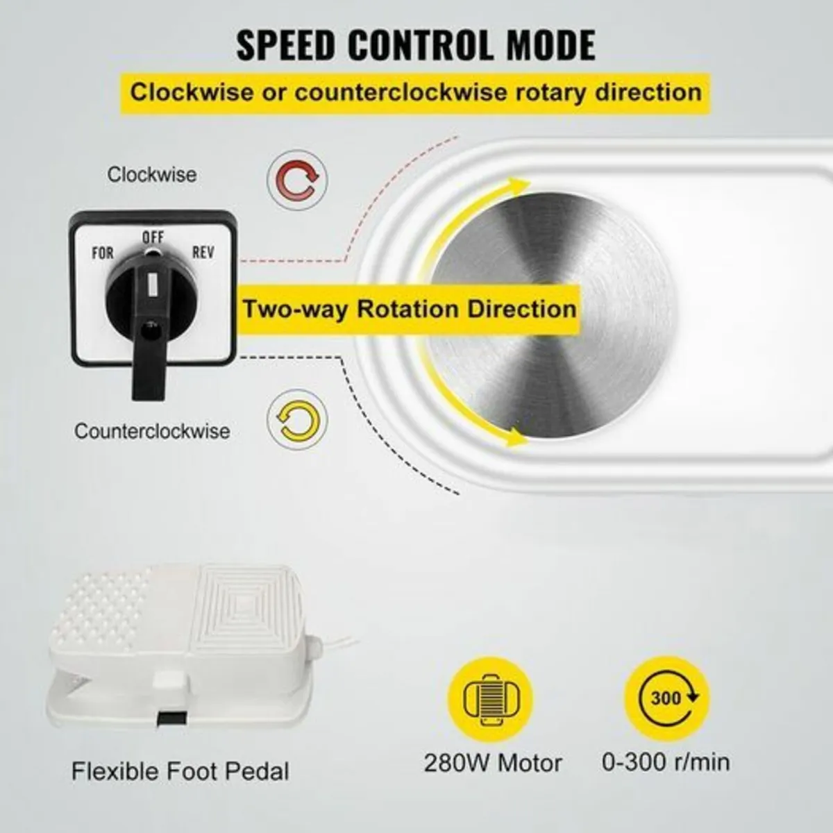 280W Potter's Wheel Ceramic Machine 25cm Electric - Image 4