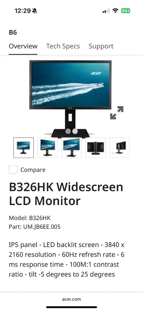 Acer 4K Monitor - Image 1