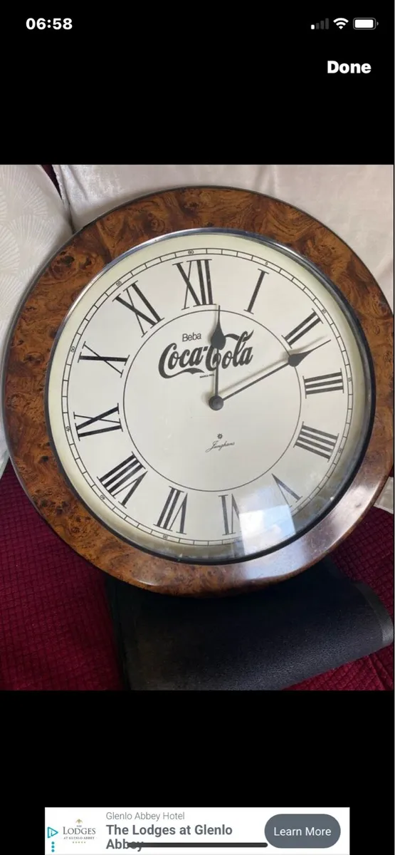 Vintage Art Deco Style Coca Cola clock - Image 1