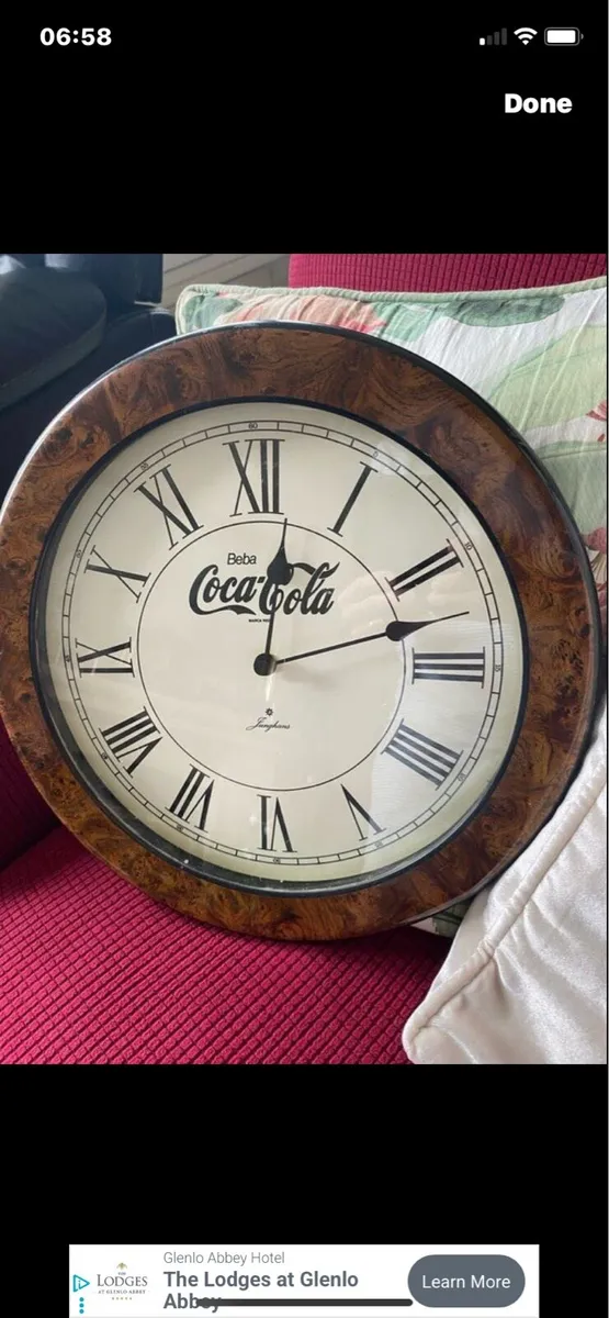 Vintage Art Deco Style Coca Cola clock - Image 2