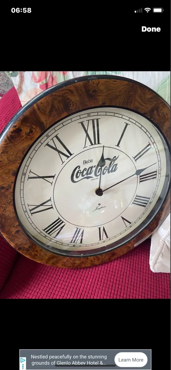 Vintage Art Deco Style Coca Cola clock - Image 3