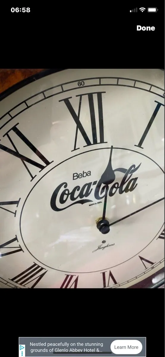 Vintage Art Deco Style Coca Cola clock - Image 4
