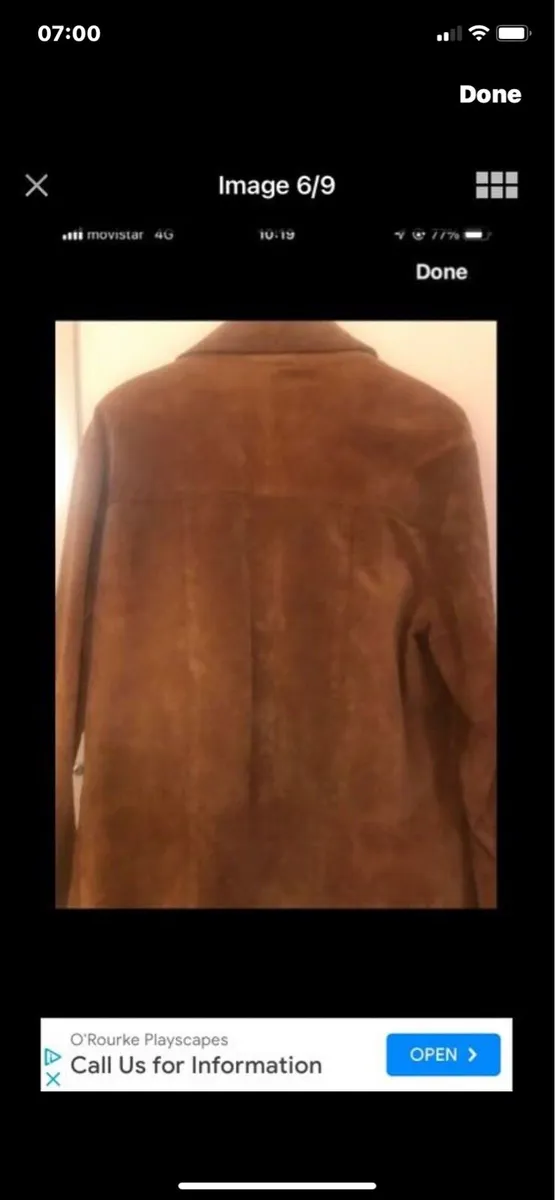 Suede 3/4 length Jacket - Image 4