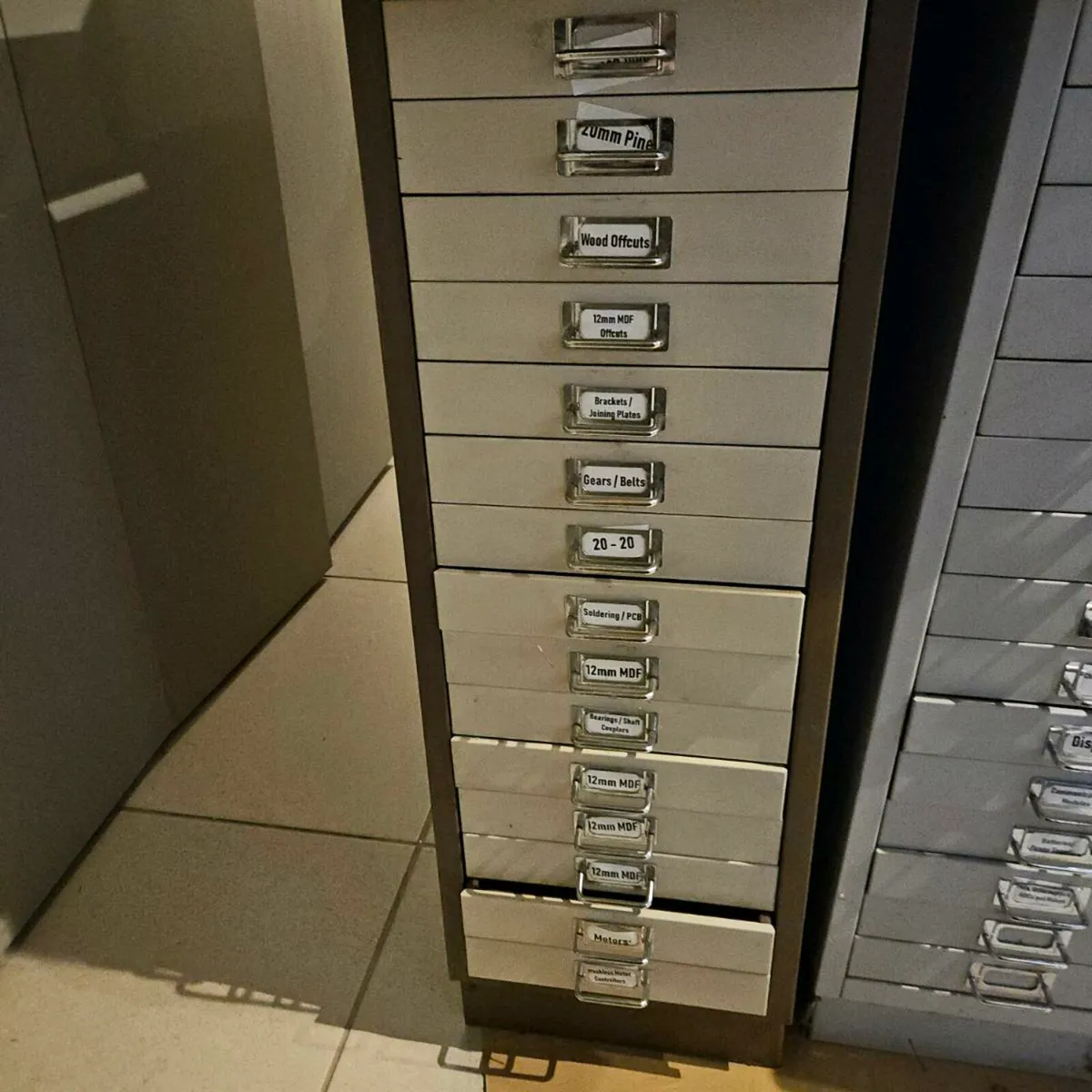Bisley 15 drawer filing cabinet - Image 1