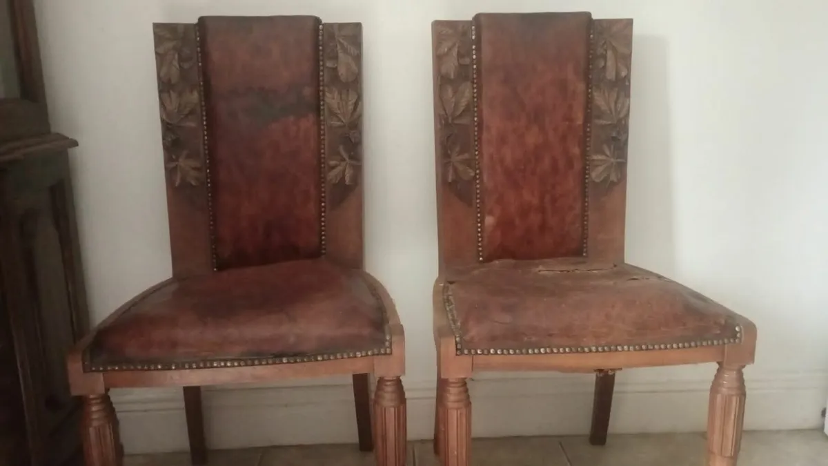 Stunning Art Nouveau Chairs (Need Restoring) - Image 2