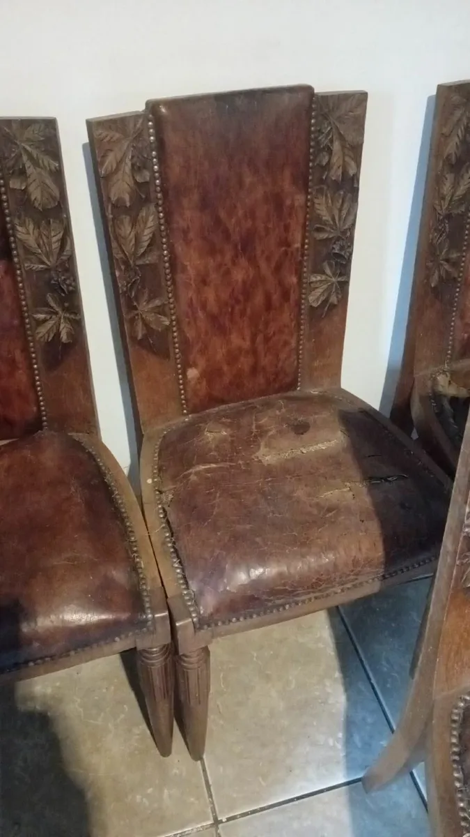 Stunning Art Nouveau Chairs (Need Restoring) - Image 3