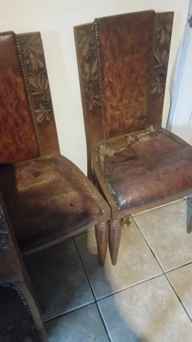 Stunning Art Nouveau Chairs (Need Restoring) - Image 4