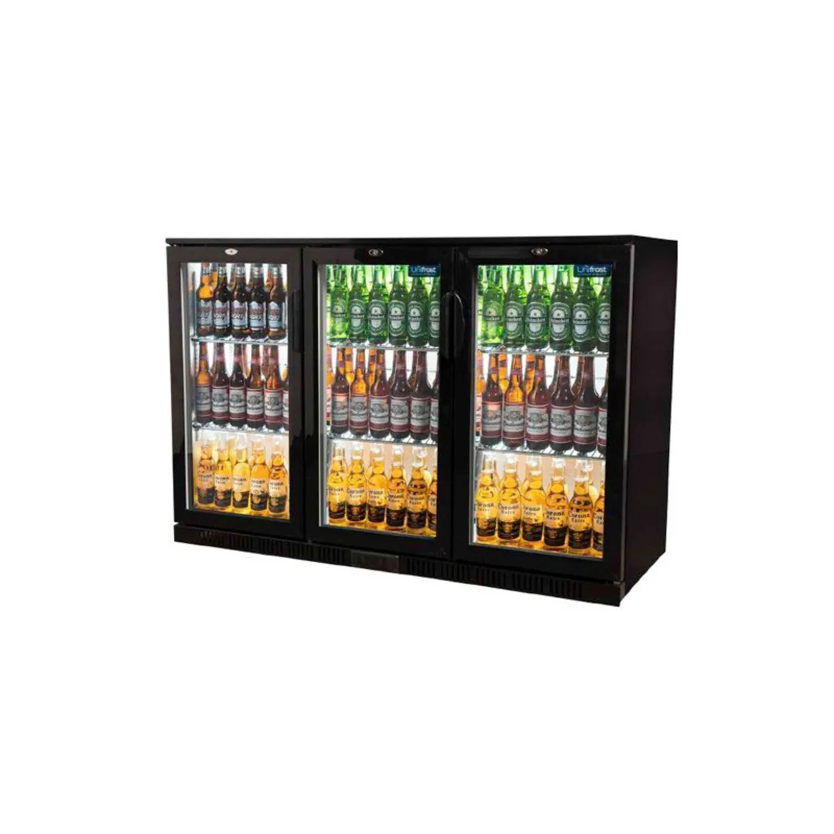 New frostac 3 door bottle fridge