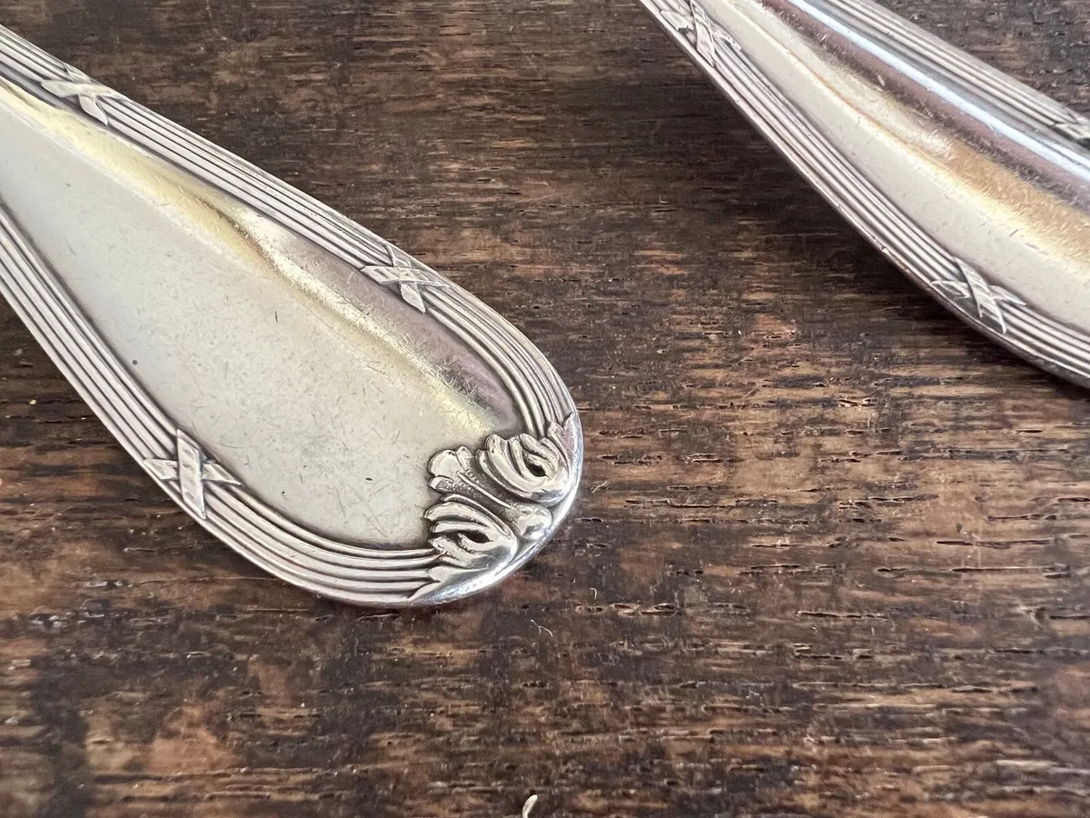 Pair of Vintage Spanish Silver Spoons - Image 4