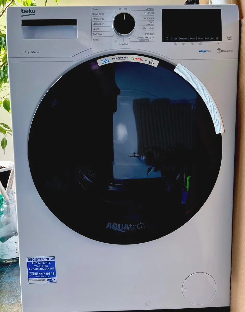Beko AquaTech 8kg Washing Machine - Image 2