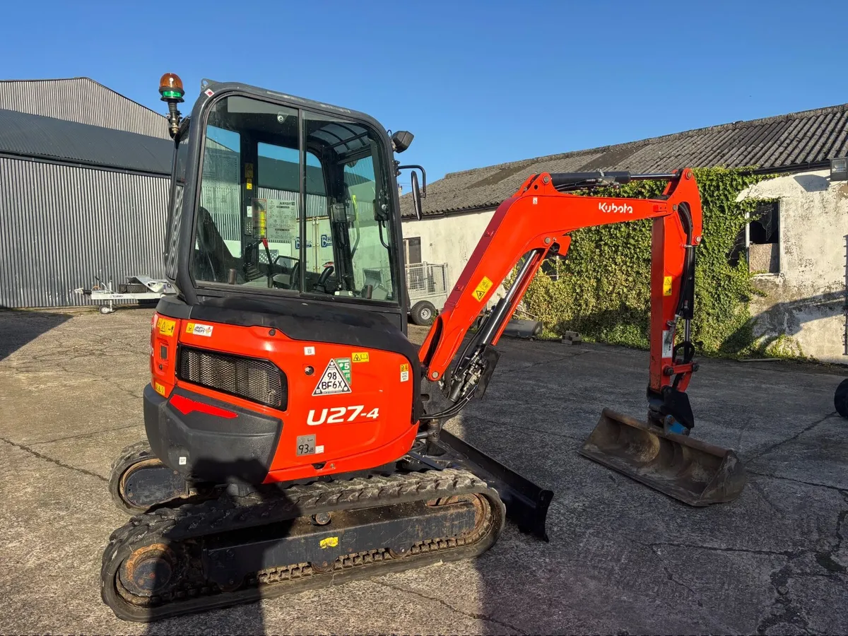 2022,KUBOTA U27-4 ONLY 638 hours - Image 4