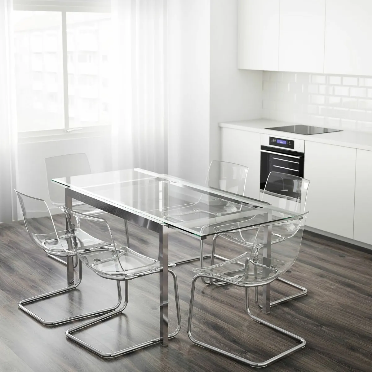 Ikea Glass extendable table - Image 3
