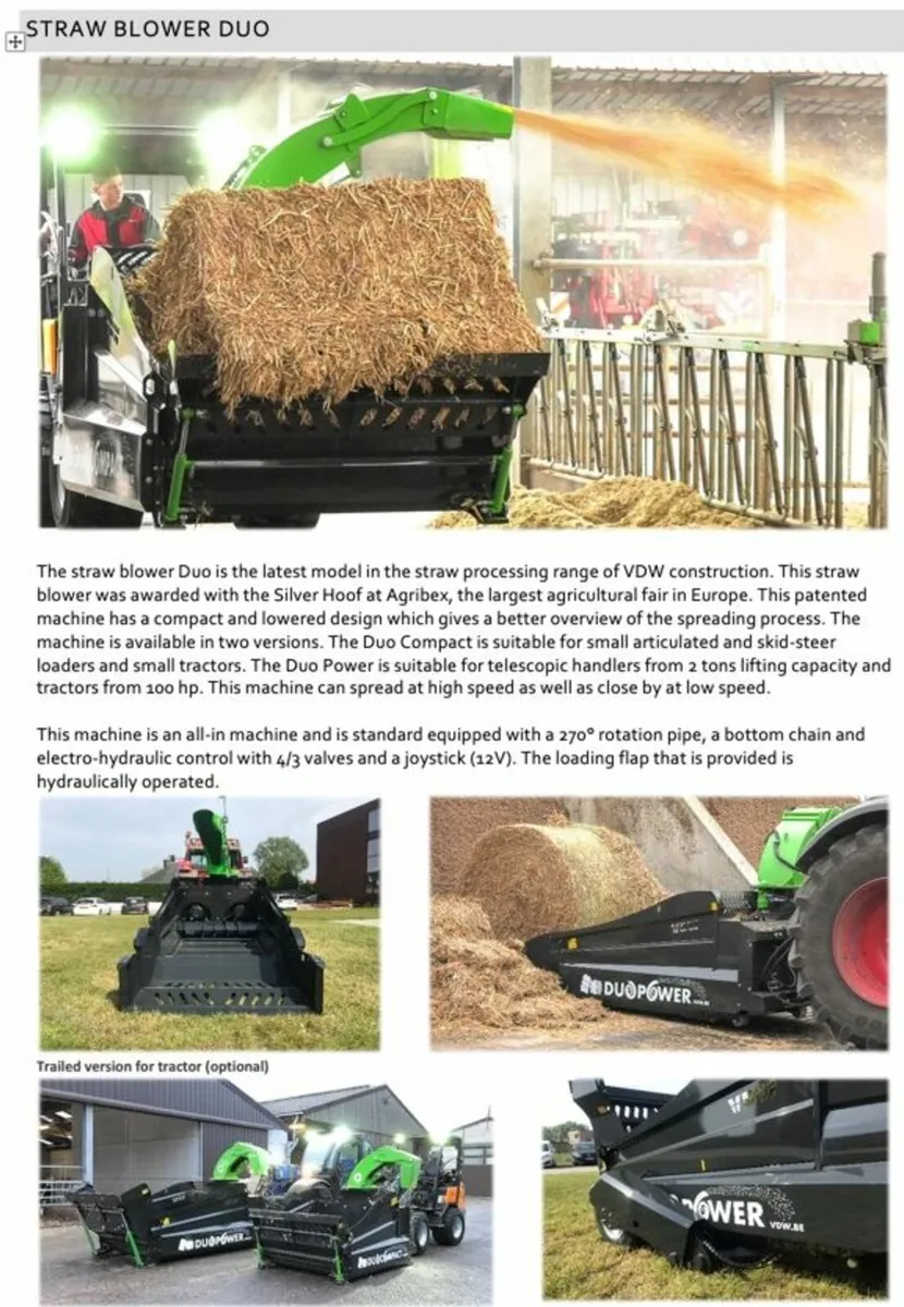VDW loader mounted straw blowers - Image 3
