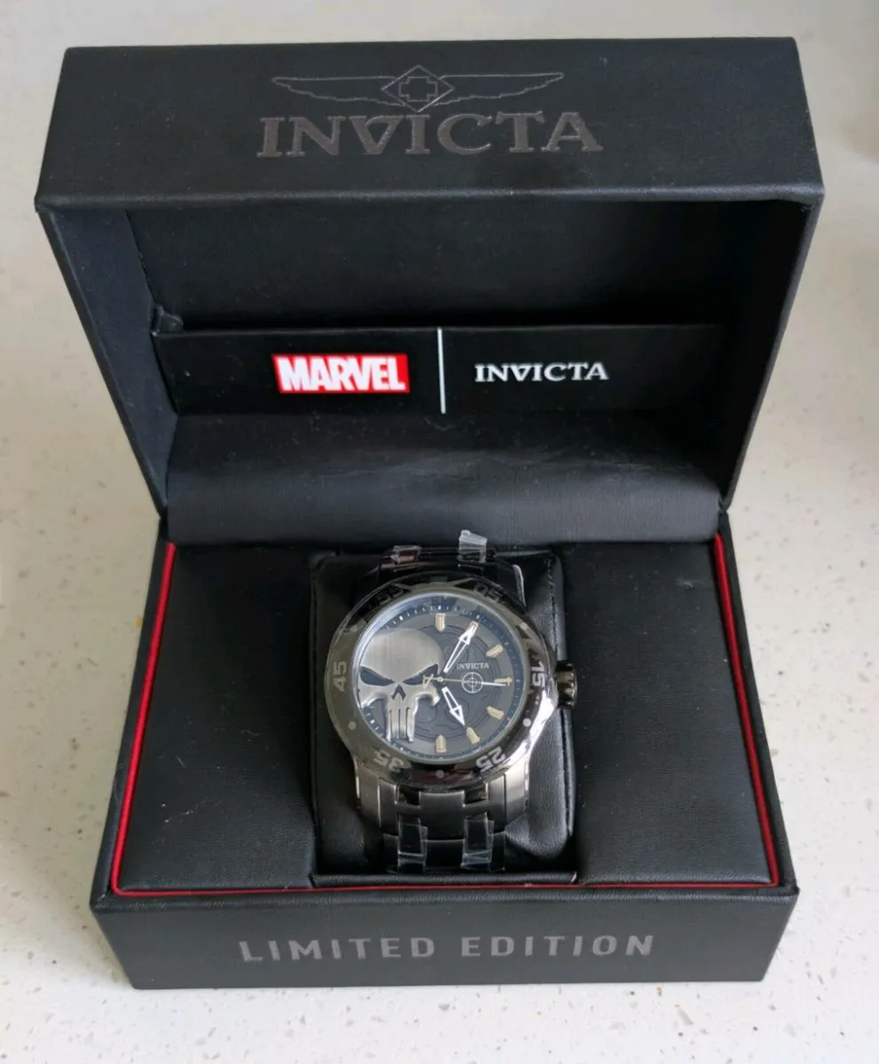 Invicta Watch Marvel Punisher Ltd Edition - As NEW - Image 2