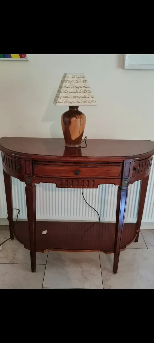 Wooden console table