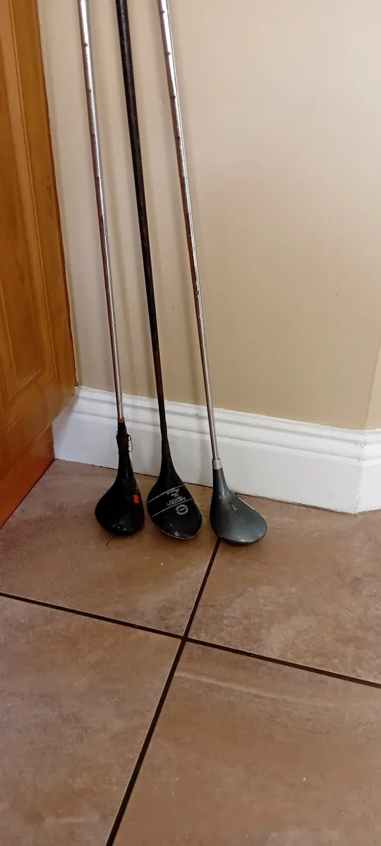 Antique R Simpson golf club plus two others. - Image 1