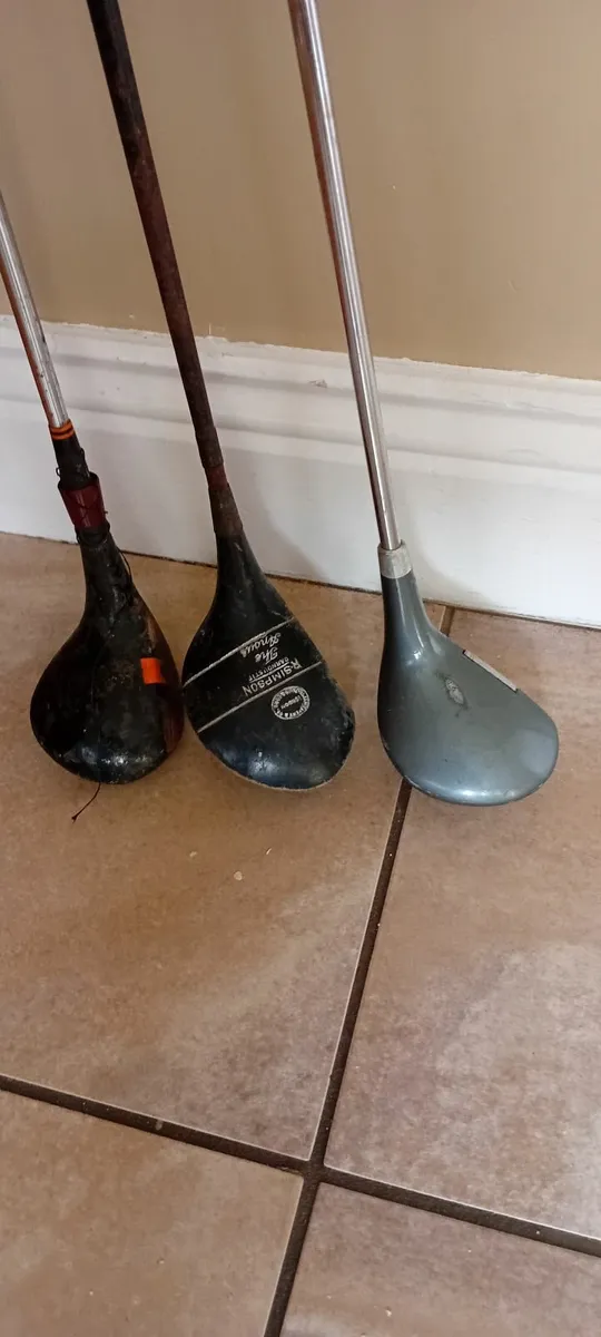 Antique R Simpson golf club plus two others. - Image 4