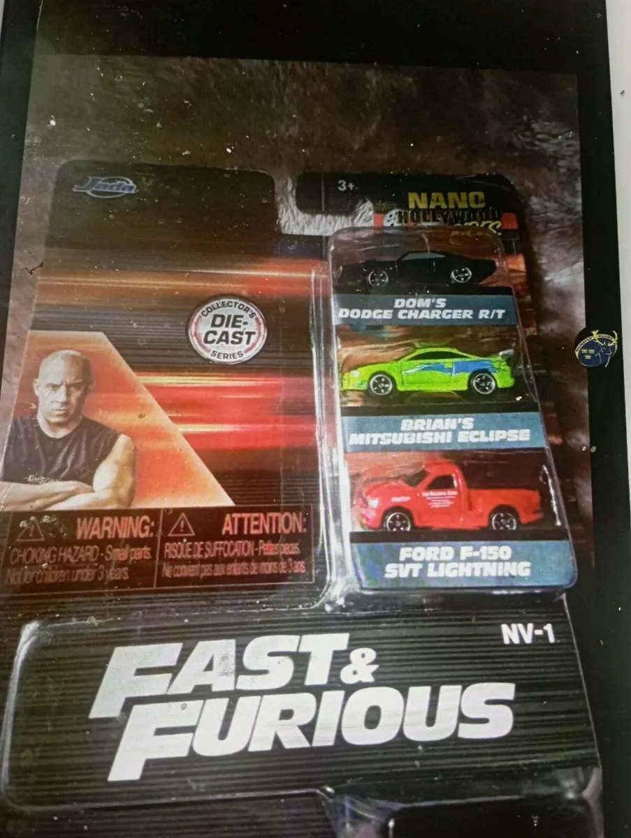 FAST AND FURIOUS 3-PACK HOLLYWOOD RIDES DIE-CAST - Image 1